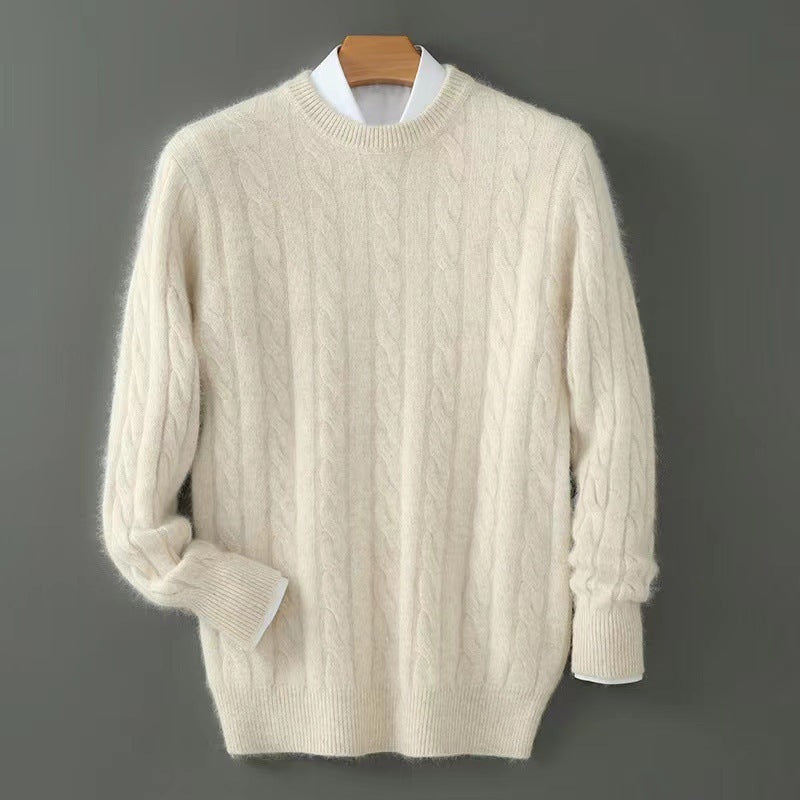 Plus Size Men's Thickened Mink Sweater Woolen Sweater