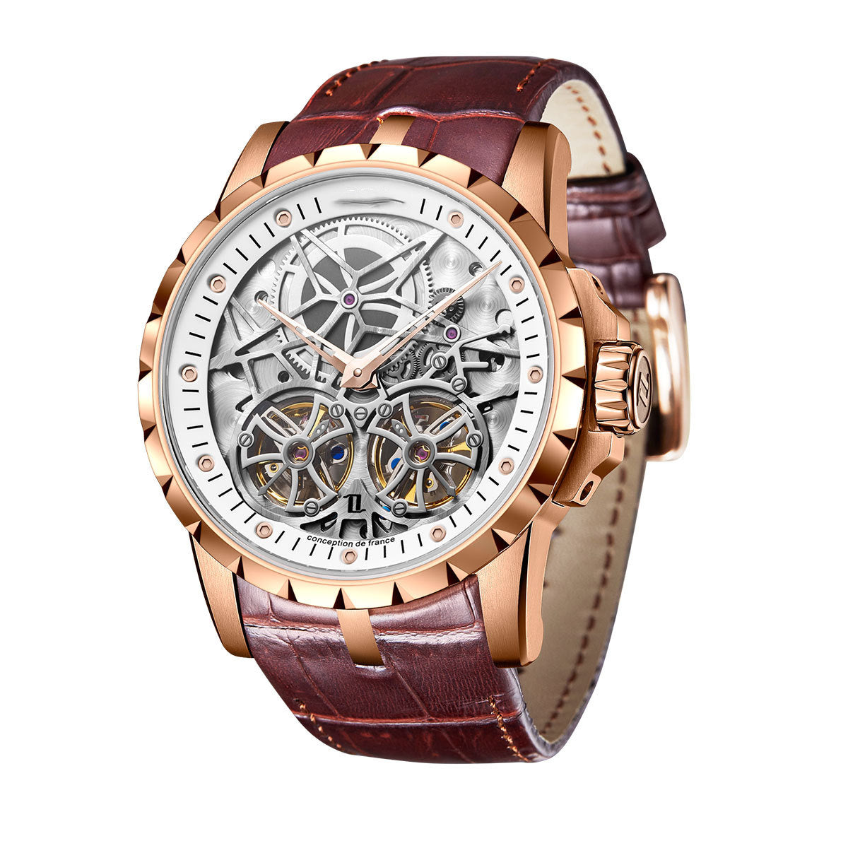 Men's Fully Automatic Mechanical Cut-out Watch
