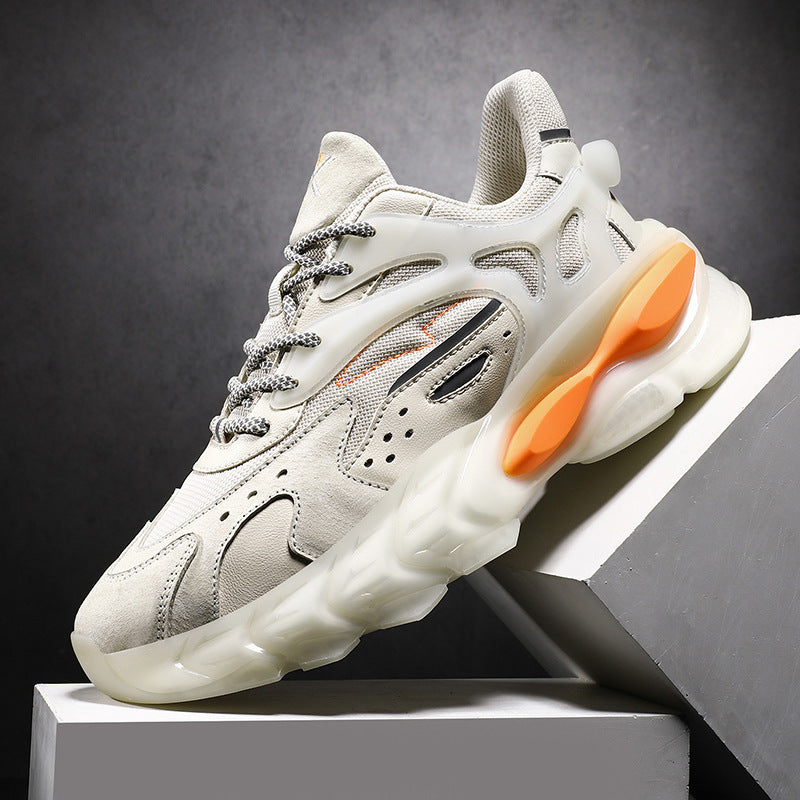 Colorblock sports casual men's shoes