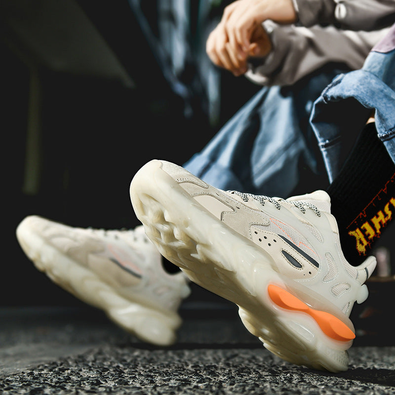 Colorblock sports casual men's shoes