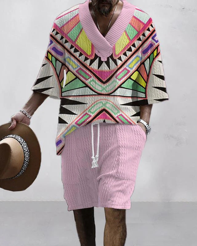 Loose Casual Short Sleeve Suit