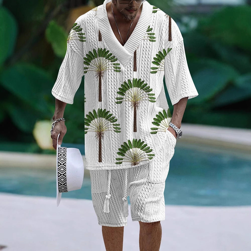 Loose Casual Short Sleeve Suit