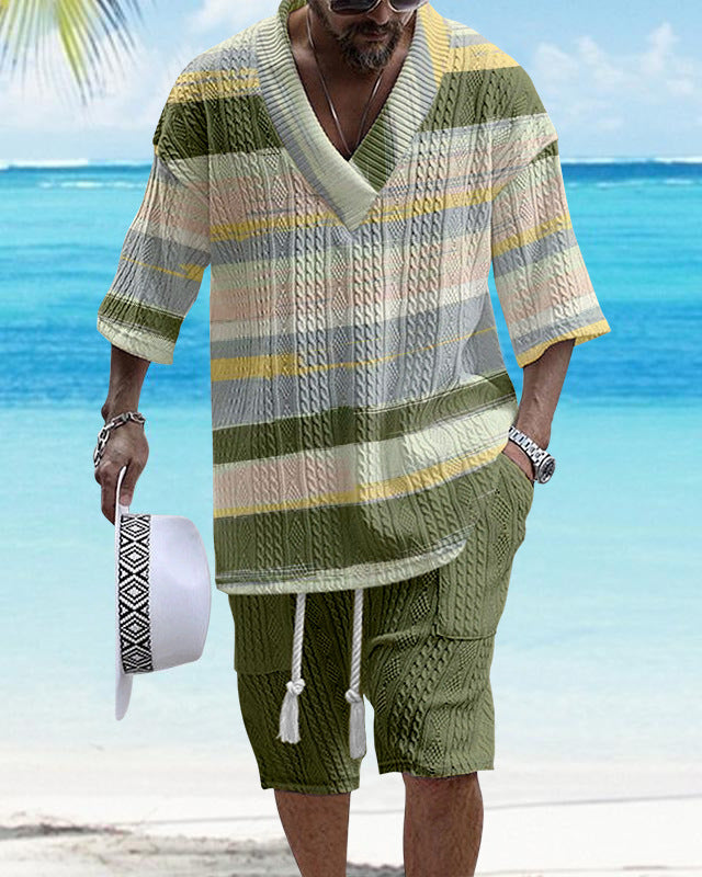 Loose Casual Short Sleeve Suit