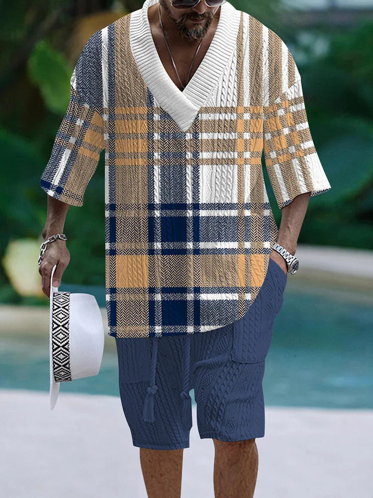 Loose Casual Short Sleeve Suit