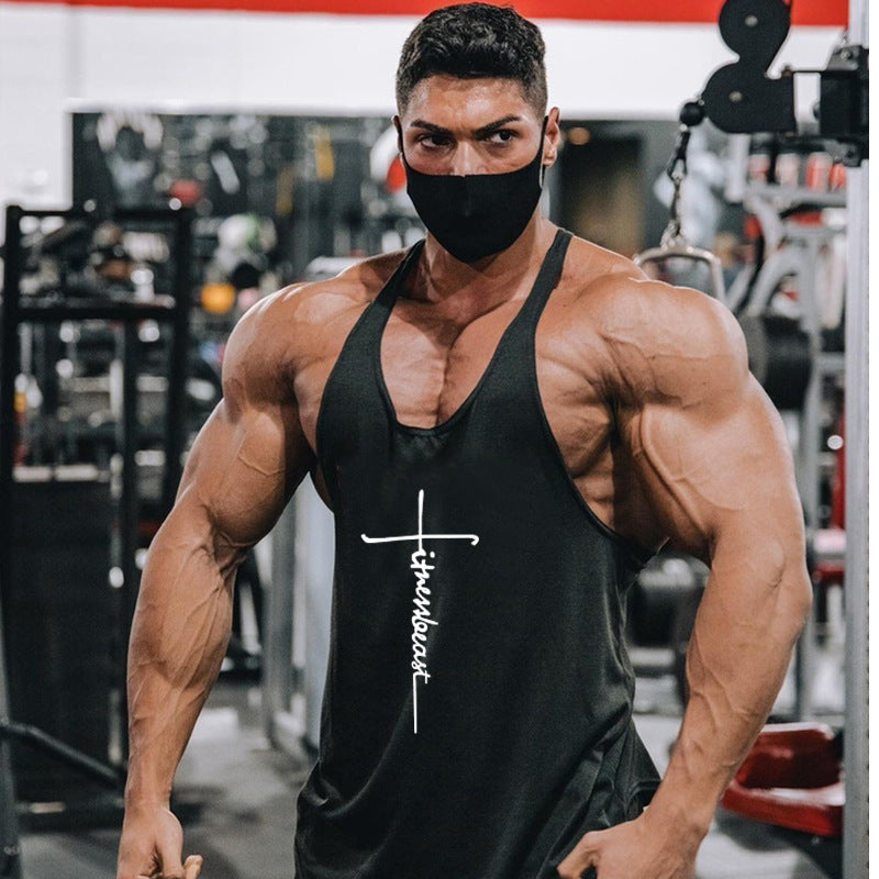 Fitness Vest Thin Strap Men's Loose Sports