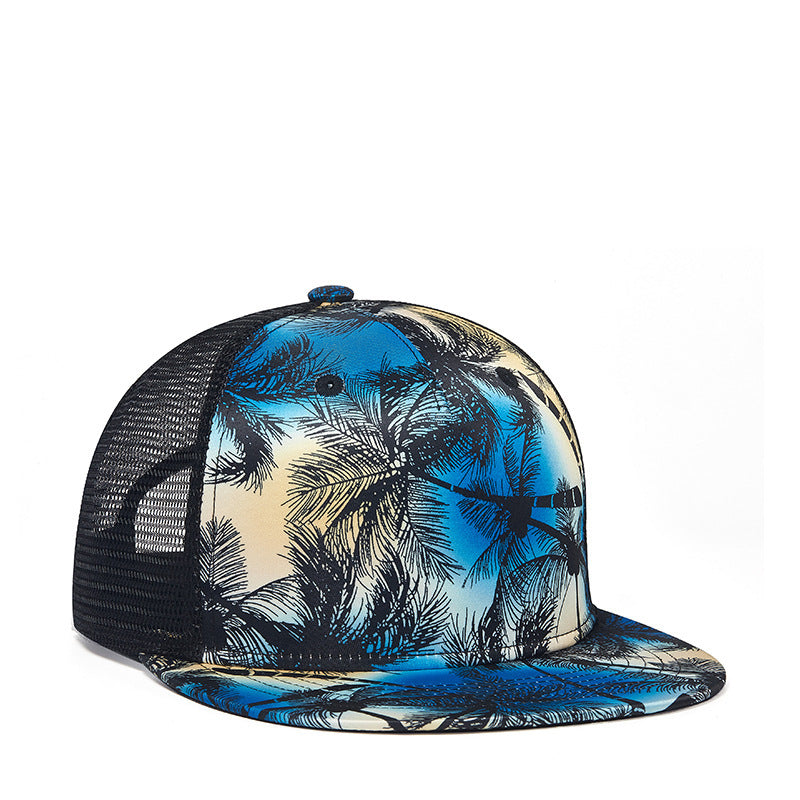 Trendy HD Digital Printing Coconut Hip Hop Hat