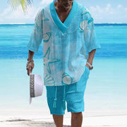 Loose Casual Short Sleeve Suit