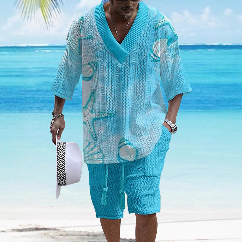 Loose Casual Short Sleeve Suit