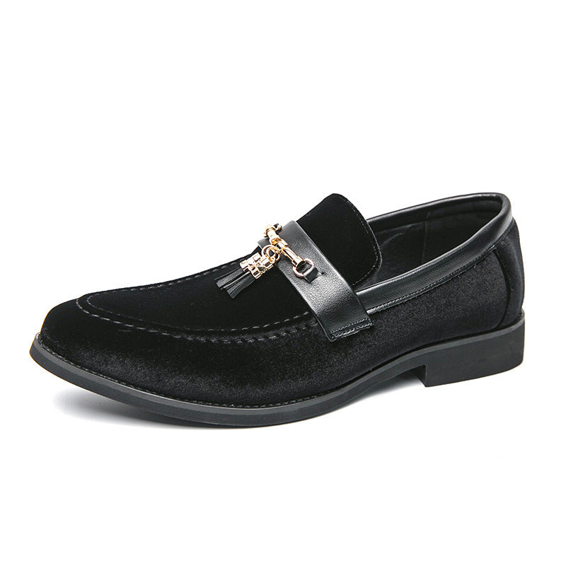 Loafers Solid Color Fringed Leather Shoes