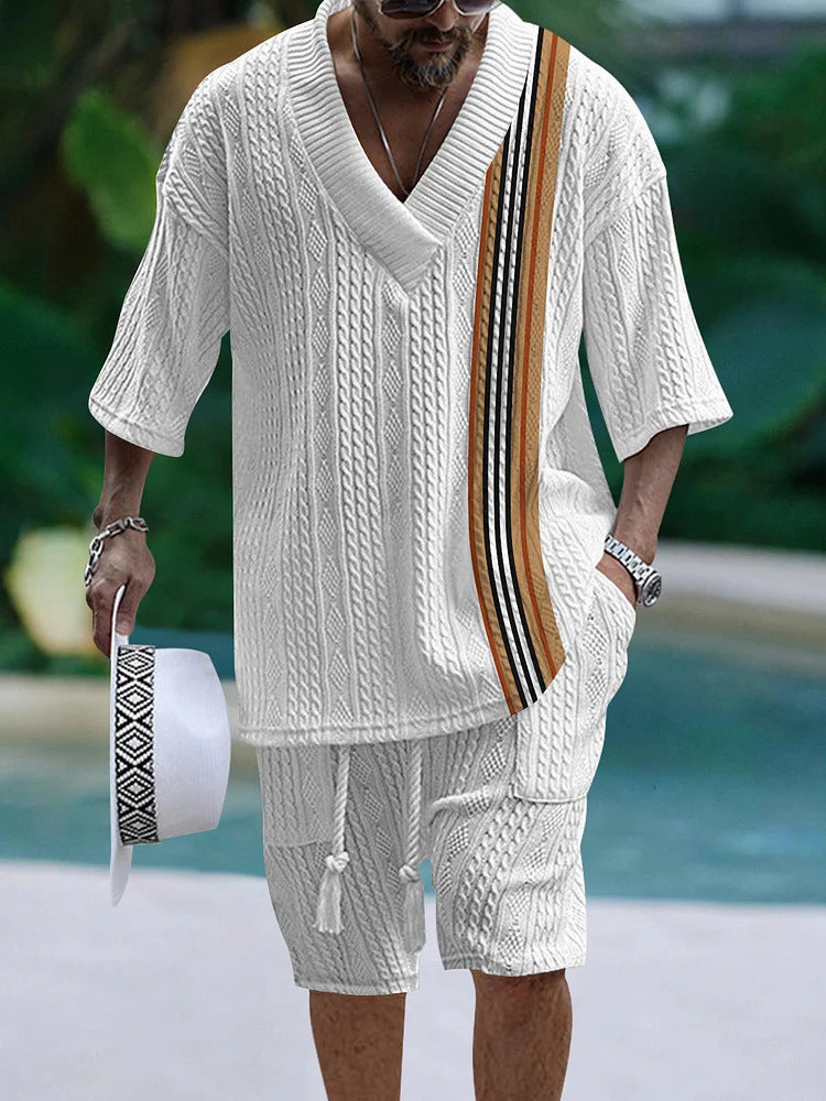 Loose Casual Short Sleeve Suit