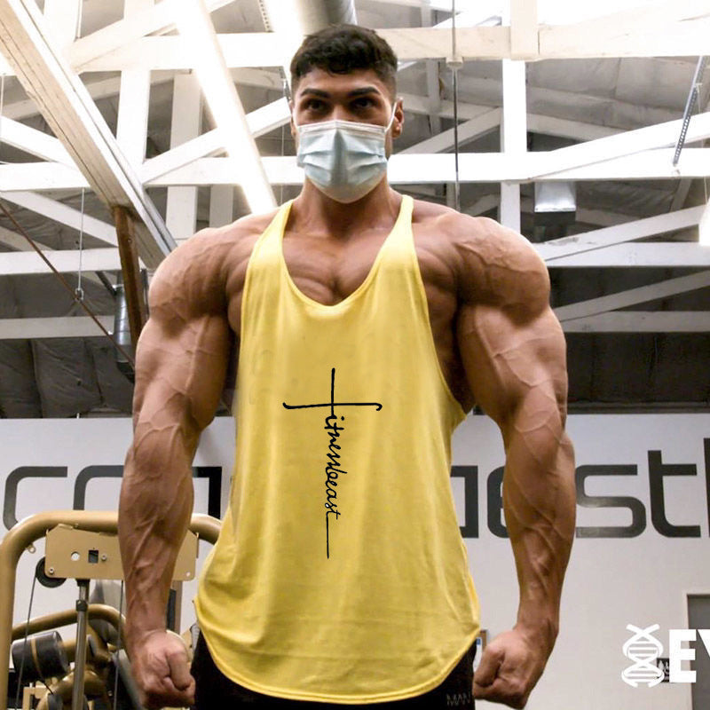 Fitness Vest Thin Strap Men's Loose Sports