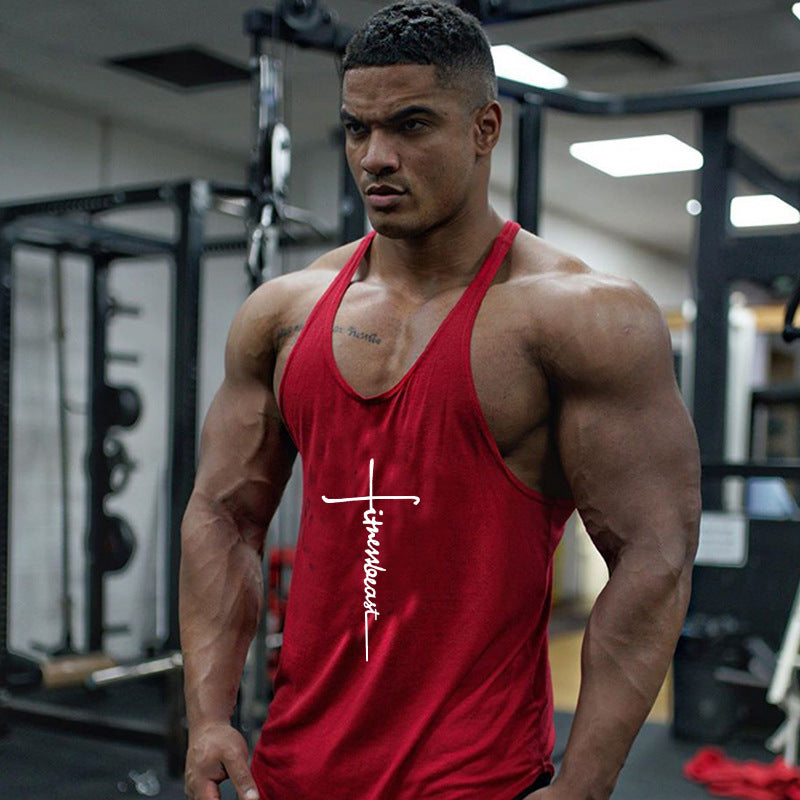 Fitness Vest Thin Strap Men's Loose Sports