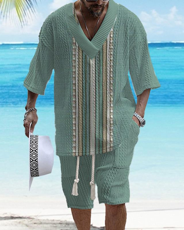 Loose Casual Short Sleeve Suit