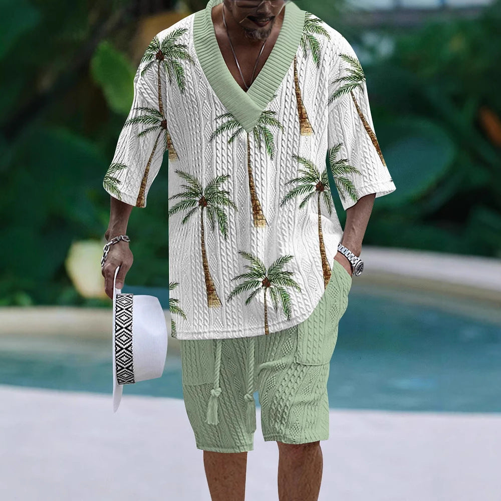 Loose Casual Short Sleeve Suit