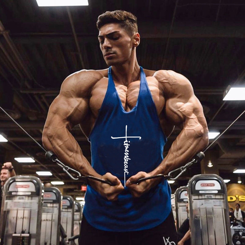 Fitness Vest Thin Strap Men's Loose Sports