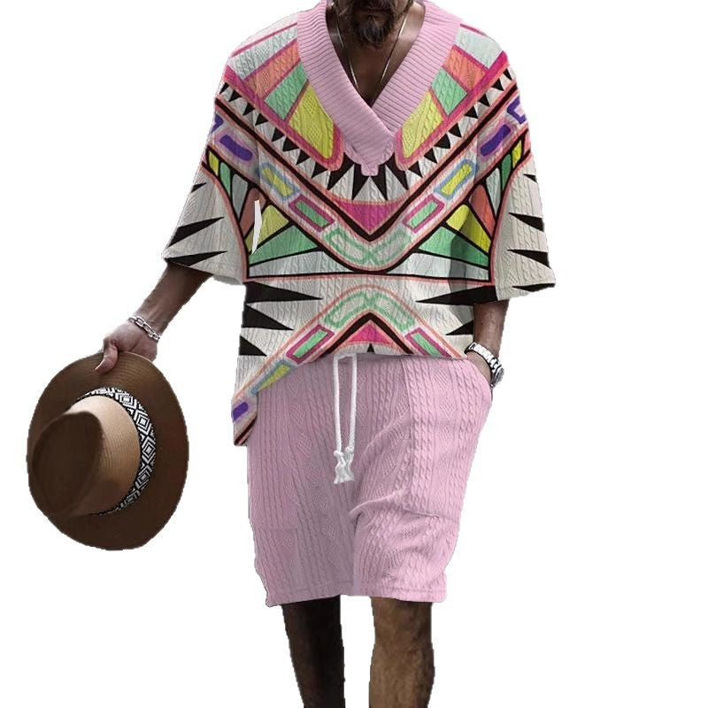 Loose Casual Short Sleeve Suit