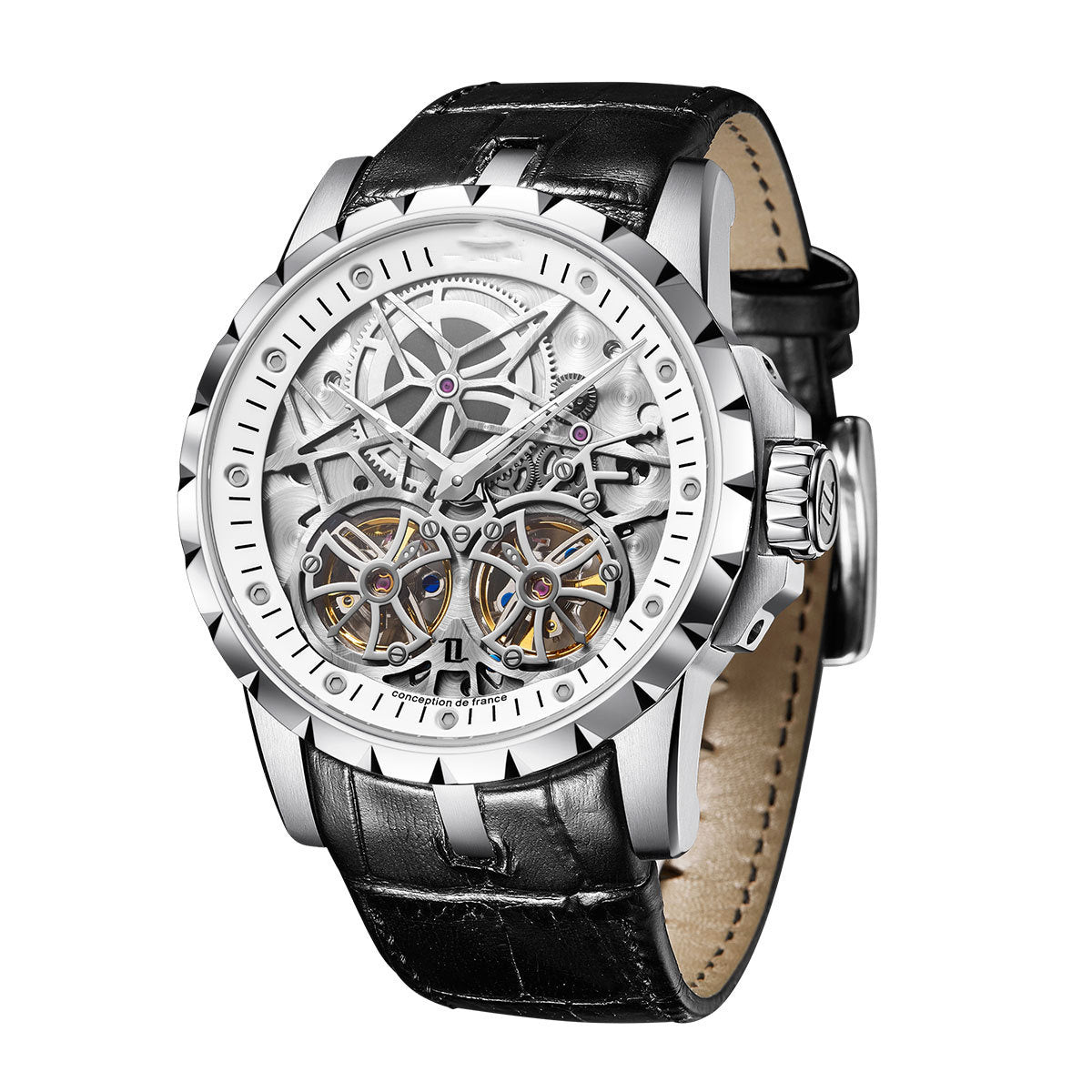 Men's Fully Automatic Mechanical Cut-out Watch
