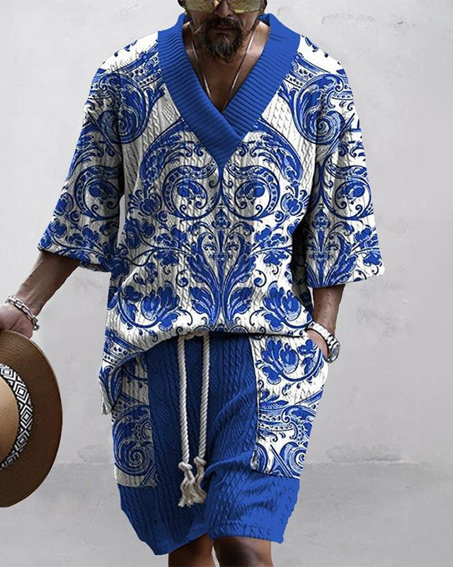 Loose Casual Short Sleeve Suit