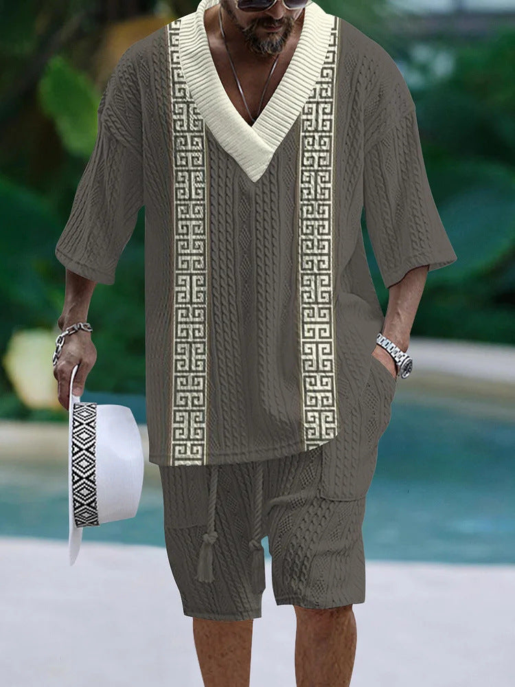 Loose Casual Short Sleeve Suit