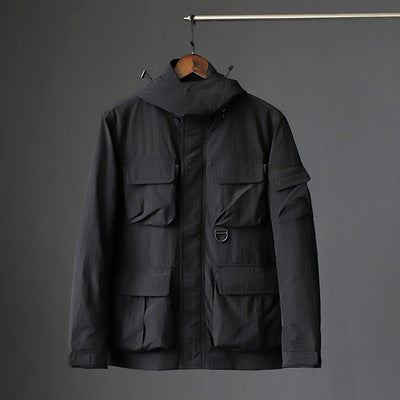 Jacket Men Windproof And Waterproof Multi Pockets